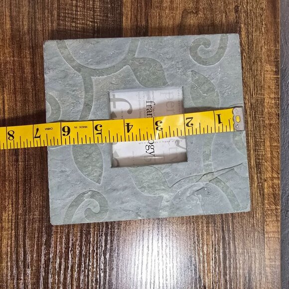 Frame-ology Slate Leaves 2-1/4" x 2-1/4" Picture Frame Decorative Stone Heavy - Picture 7 of 9
